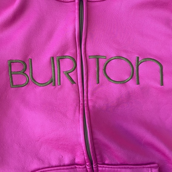 Burton Hoodie Womens Medium Pink Full Zip DRYRIDE Fleece Lined Snowboard Jacket - Picture 6 of 7